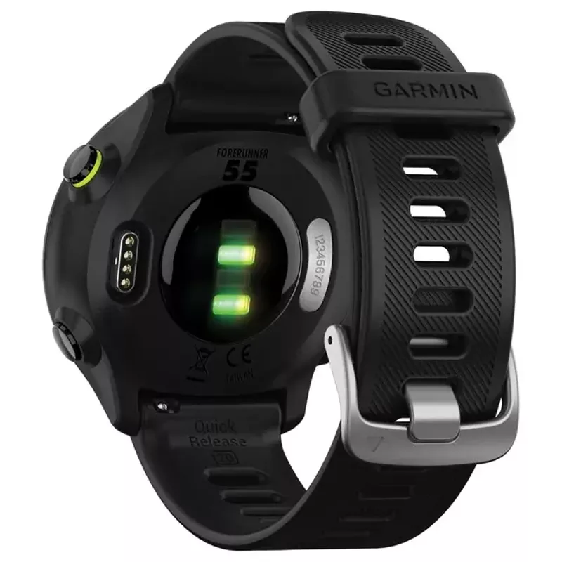 Garmin - Forerunner 55 GPS Smartwatch 42mm Fiber-Reinforced Polymer - Black