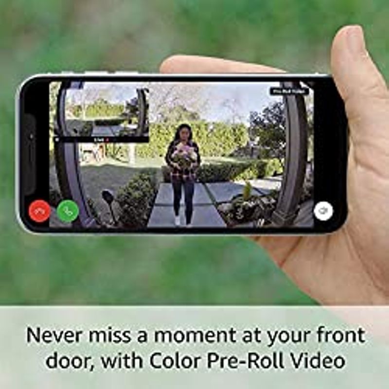 Certified Refurbished Ring Video Doorbell 4  improved 4-second color video previews plus easy installation, and enhanced wifi  2021...
