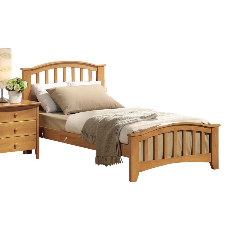 Acme Furniture San Marino 4-Piece Mission Bedroom Set in Maple - Full