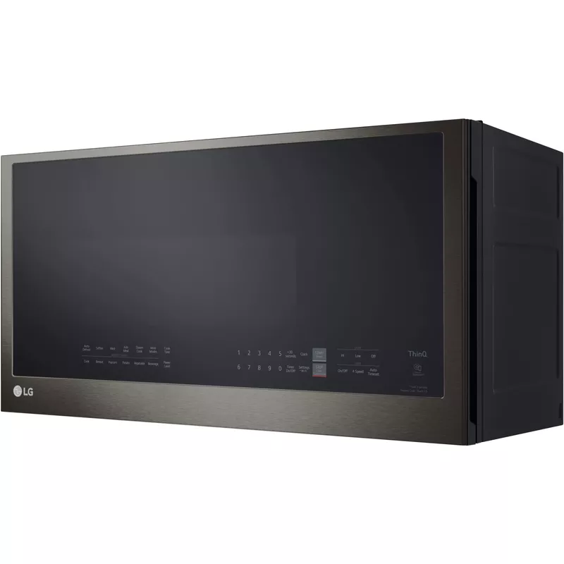 LG - 2.0 Cu. Ft. Over-the-Range Microwave with Sensor Cooking and EasyClean - Black Stainless Steel