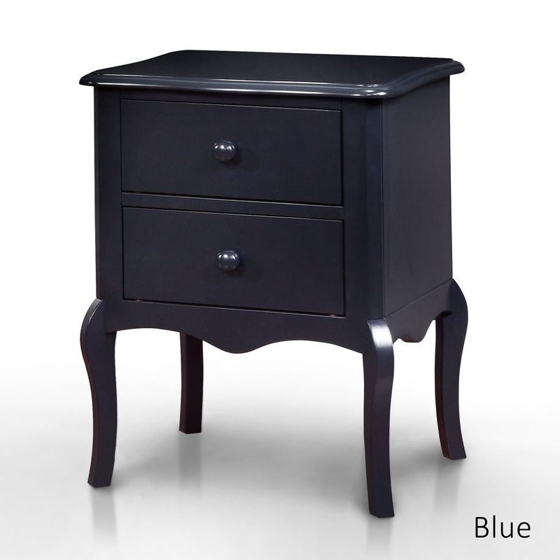 Furniture of America Hoa Traditional Solid Wood 2-drawer Nightstand - Green