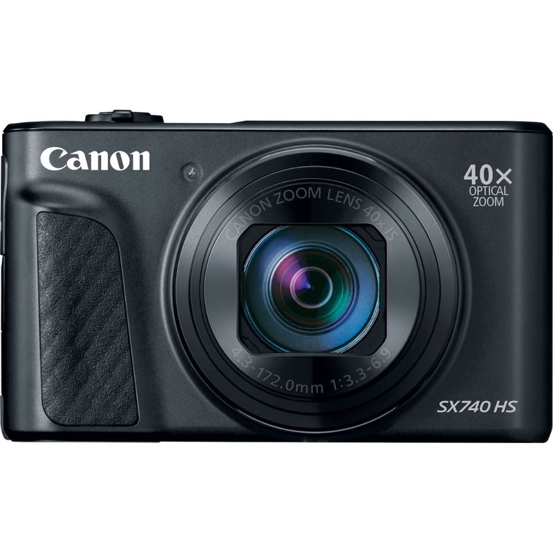 Front Zoom. Canon - PowerShot SX740 HS 20.3-Megapixel Digital Camera - Black