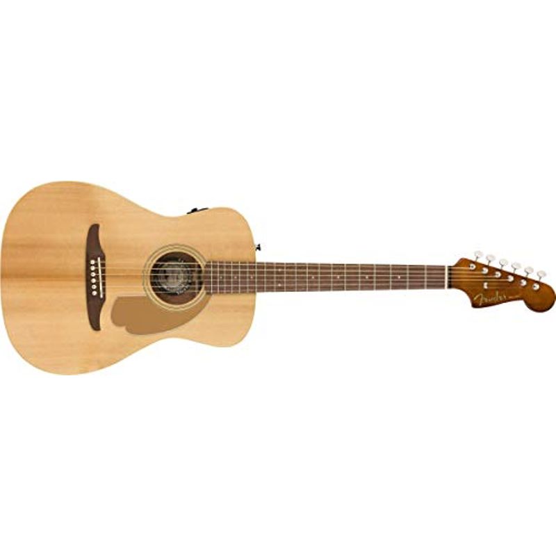 Fender Malibu Player Acoustic-Electric Guitar, Walnut Fingerboard, Natural