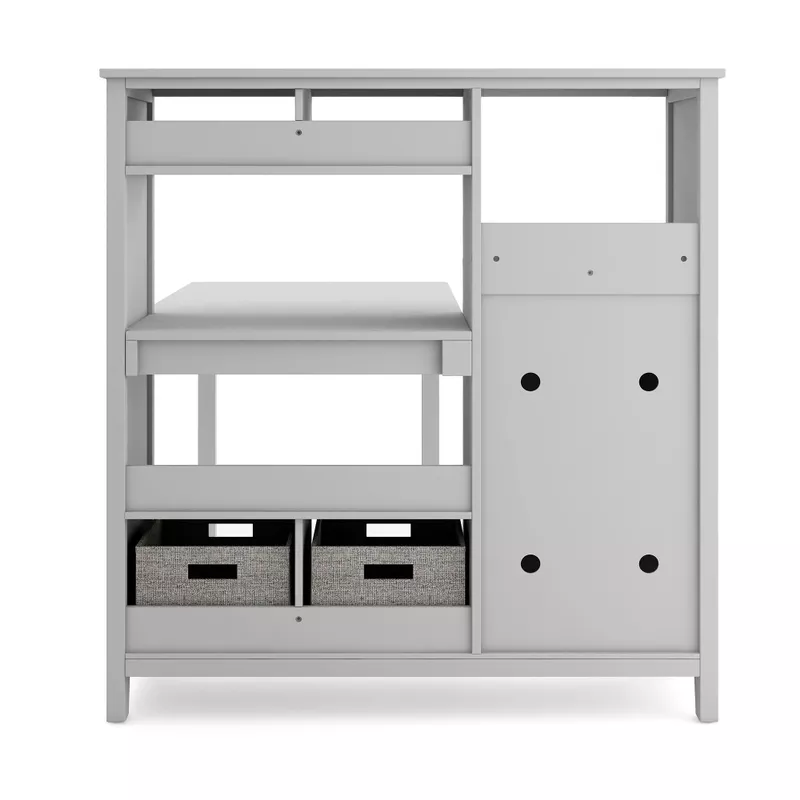 Martha Stewart Living and Learning Collection Kids' Media System with Desk Extension - Grey