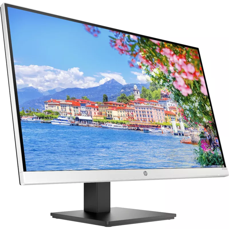 HP - 27" IPS LED QHD Monitor with Adjustable Height (HDMI, VGA) - Silver & Black