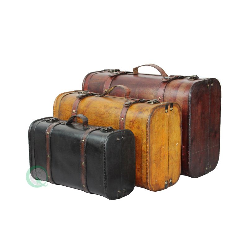 Carbon Loft Lochhead Vintage Decorative Suitcase (Set of 3) - Set of 2