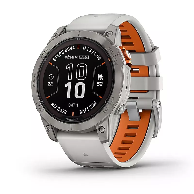 Garmin - fenix 7 Pro Sapphire Solar GPS Smartwatch 47 mm Fiber-reinforced polymer - Titanium