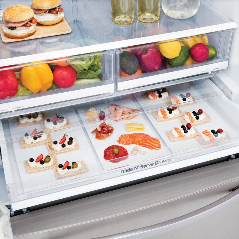 Alt View Zoom 18. LG - 26.2 Cu. Ft. French Door Smart Refrigerator with Dual Ice Maker - Stainless steel