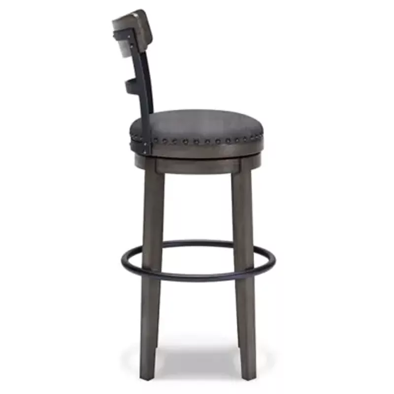 Gray Caitbrook Tall Upholstered Swivel Barstool(1/CN)