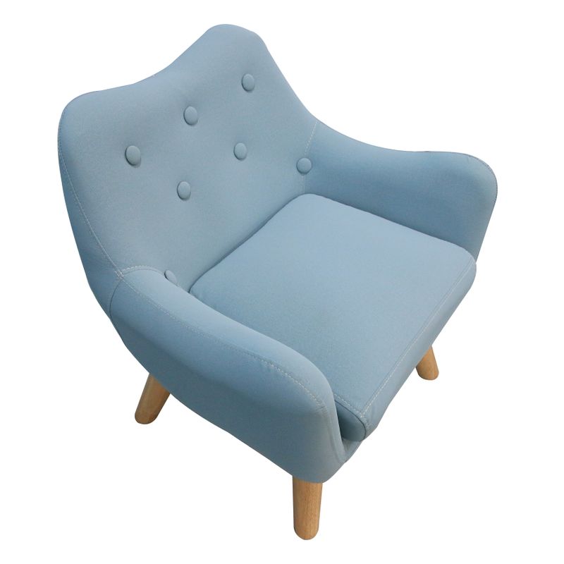 Fabric Upholstered Child Accent Armchair Kids Sofa - 19.29 *16.93*20.47INCH - Blue