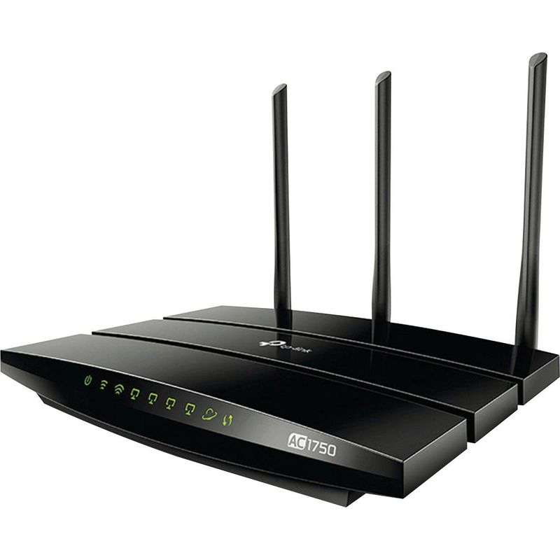 Left Zoom. TP-Link - Archer AC1750 Dual-Band Wi-Fi 5 Router - Black