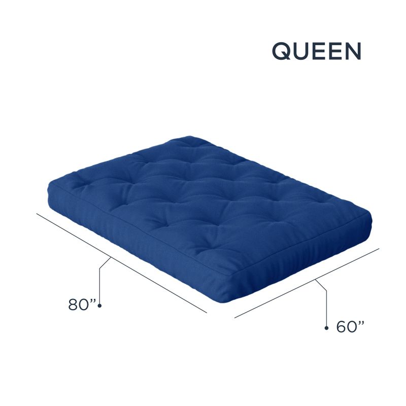 10" Pocket Coil Futon Mattress - Denim Blue - Queen