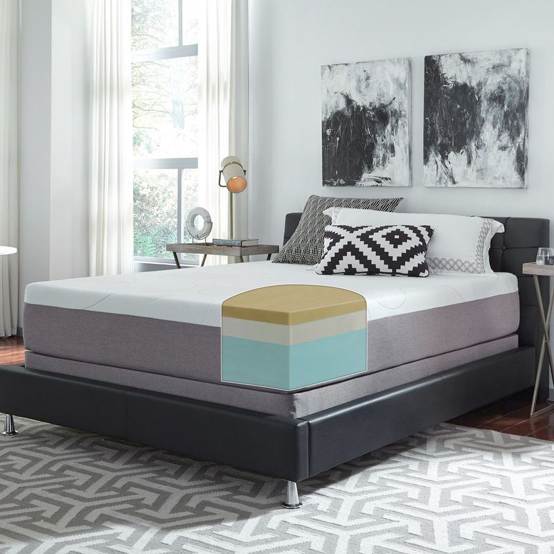 Slumber Solutions Choose Your Comfort 12-inch California King-size Memory Foam Mattress Set - Plush