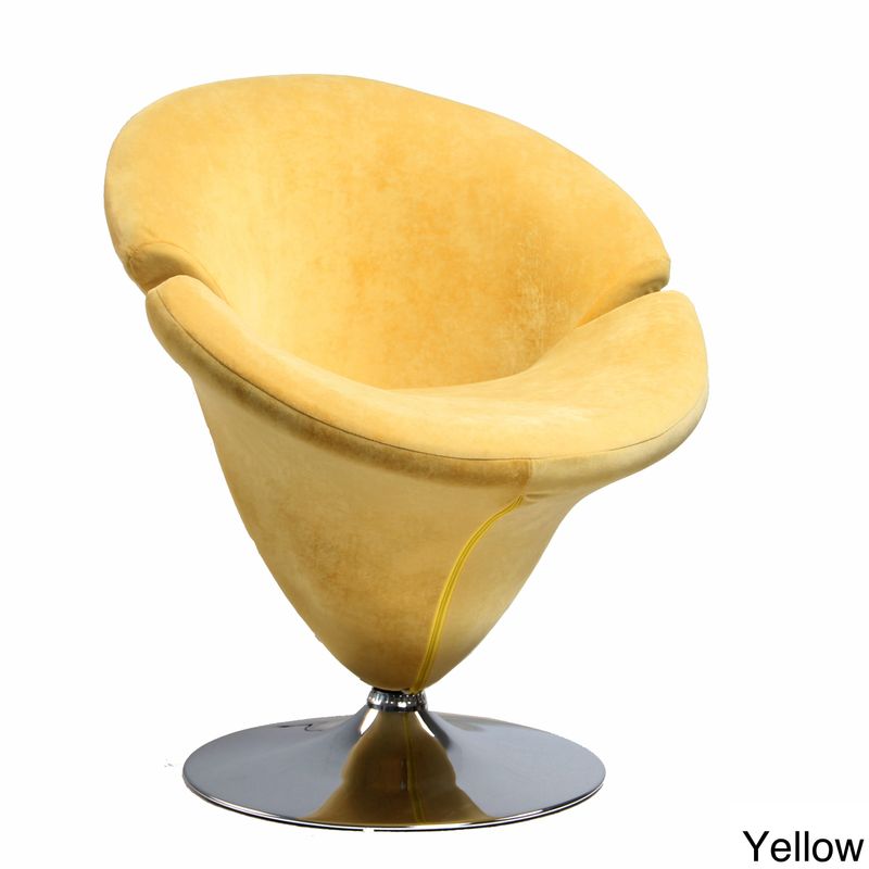 Tulip Microfiber Leisure Chair - Orange