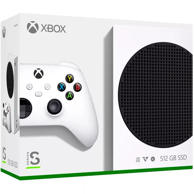 Xbox Series S 512 GB All-Digital Gaming Console & White Controller (Total of 2 Controllers Included)