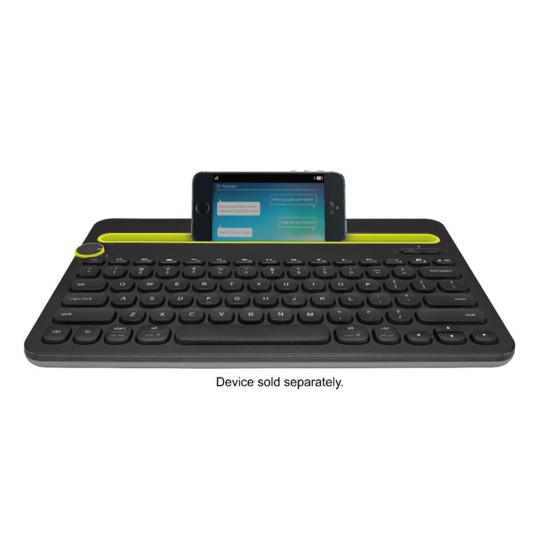 Alt View Zoom 12. Logitech - K480 Tenkeyless (TKL) Bluetooth Membrane Multidevice Keyboard - Black