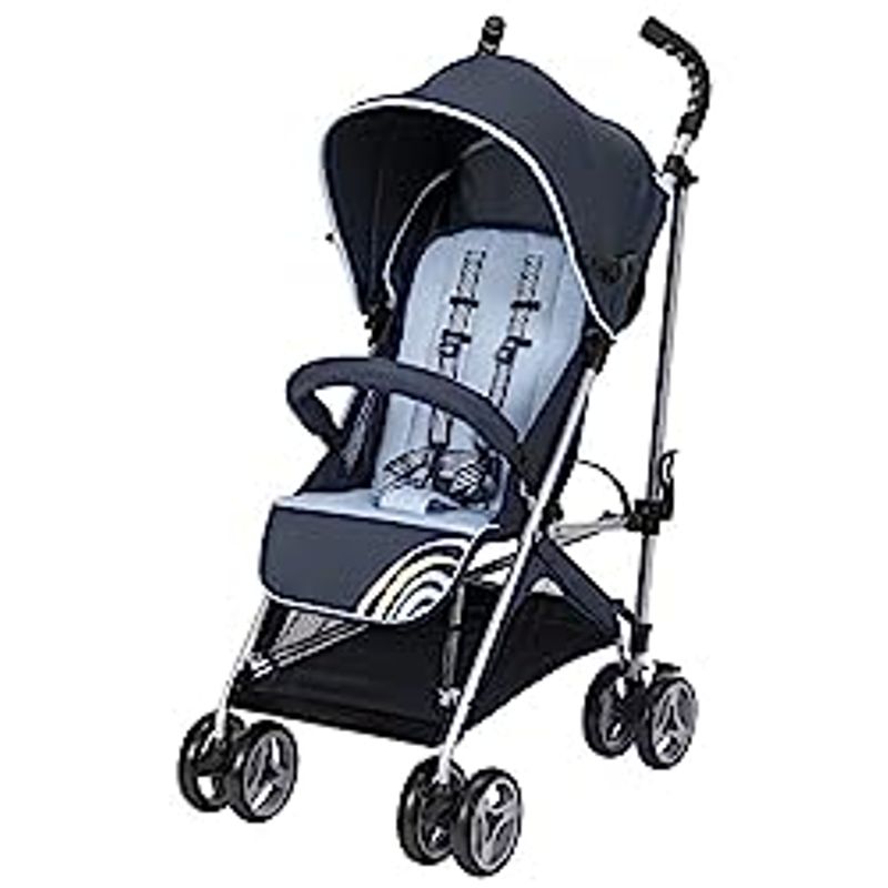 Cosco Simple Fold Compact Stroller, Folds with one Hand and Stands on its own, Rainbow