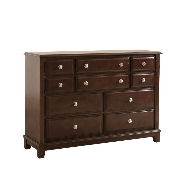 Ashford 10-drawer Wood Dresser - Cappuccino