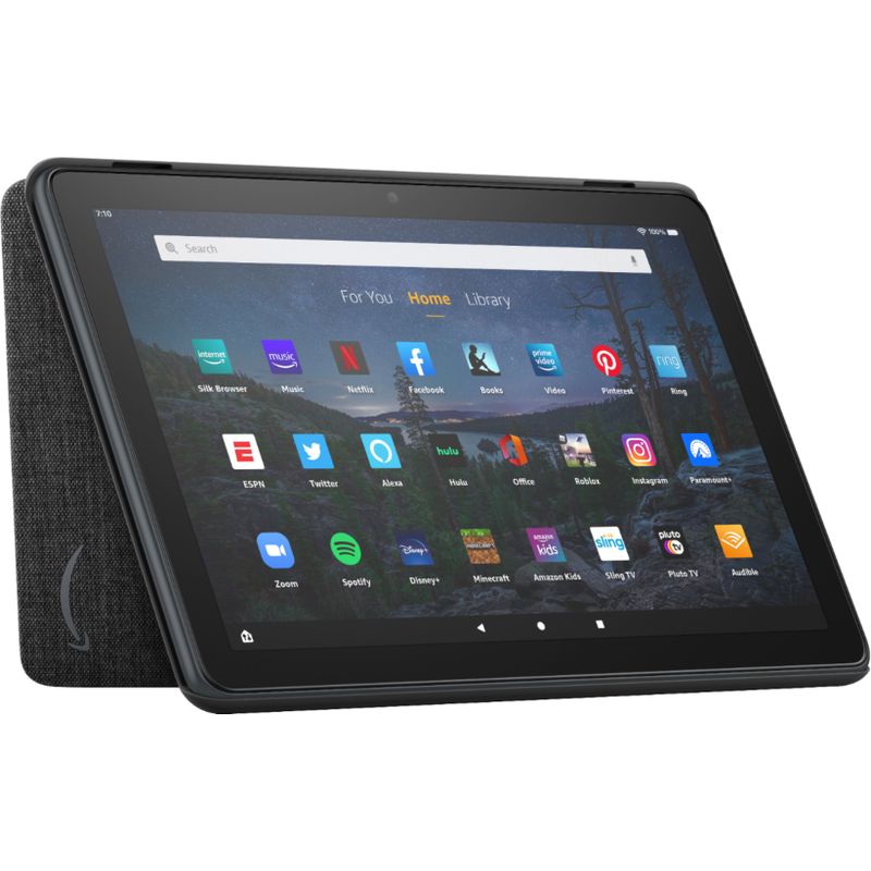 Alt View Zoom 11. Amazon - Fire HD 10 Tablet Cover - CHARCOAL BLACK