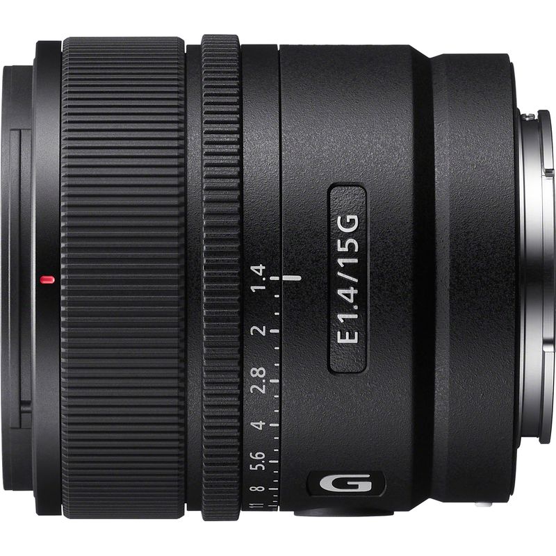 Left Zoom. Sony - E 15mm F1.4 G APS-C Large-aperture wide-angle G lens - Black