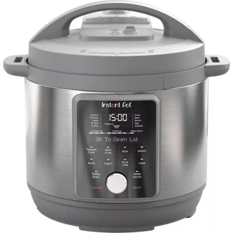 Instant Pot - 6QT Duo Plus Multi-Use Pressure Cooker with Whisper-Quiet Steam Release - Gray