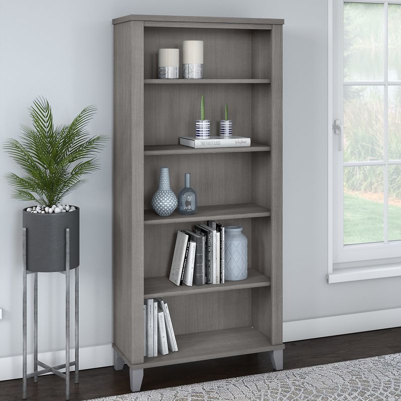 5-shelf Bookcase - White