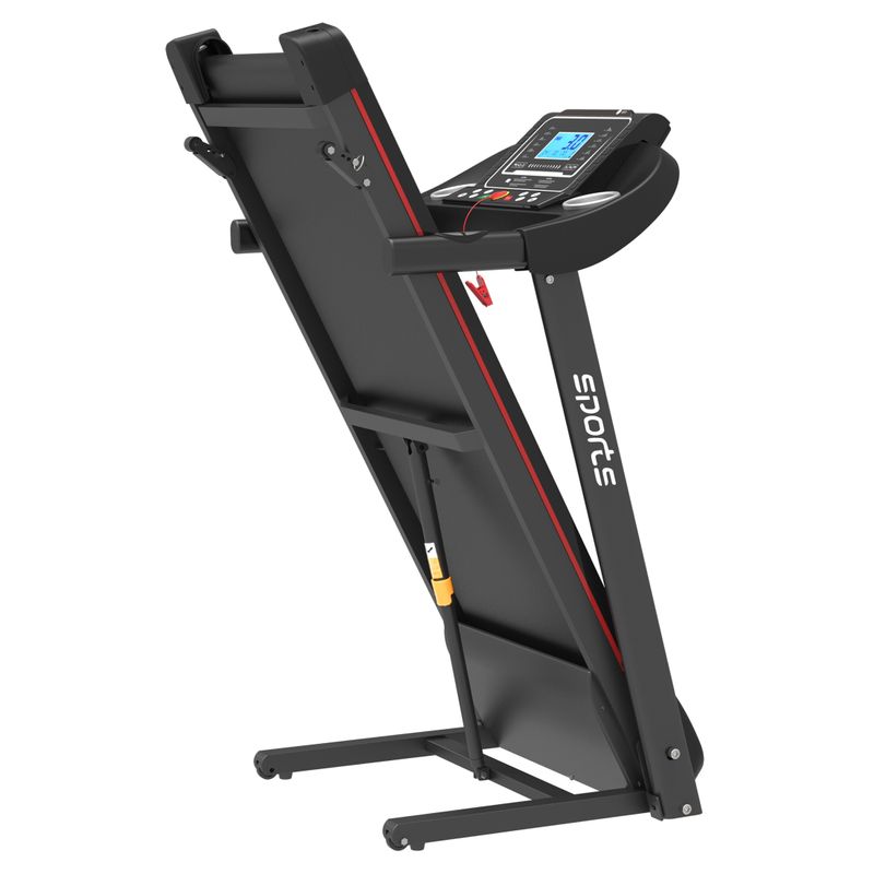 Moda Exercise Running Machine with 5" LCD Display for Home Use - Black