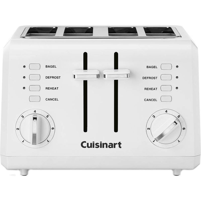 Front Zoom. Cuisinart - 4-Slice Wide-Slot Toaster - White