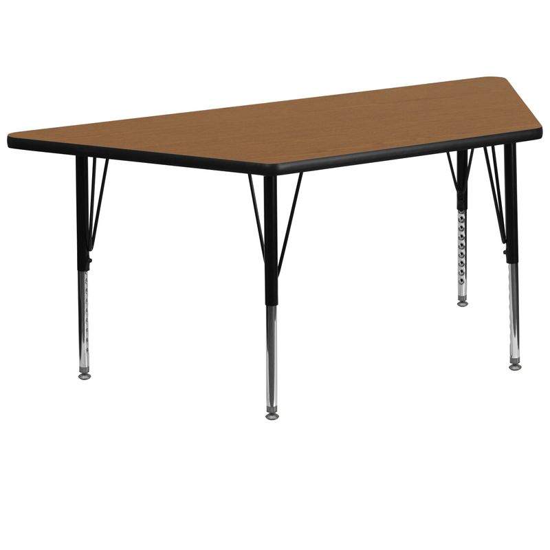 29''W x 57''L Trap Thermal Laminate Activity Table - Adjustable Short Legs - Gray