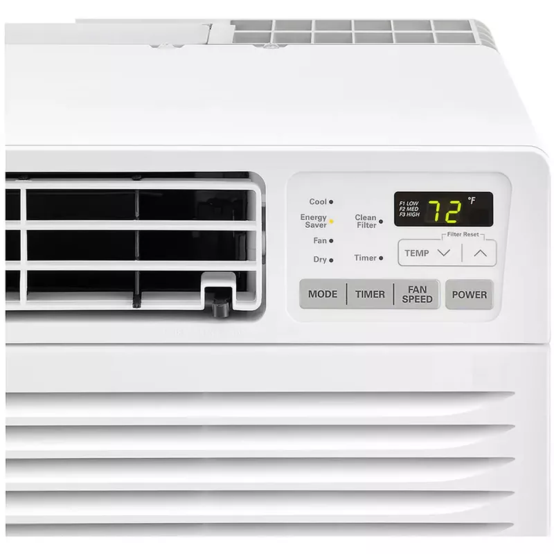 LG - 10,000 BTU 230V Through-the-Wall Air Conditioner with 11,200 BTU Supplemental Heat Function