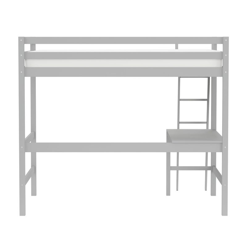 Caspian Full Loft Bed and Desk - White - Full