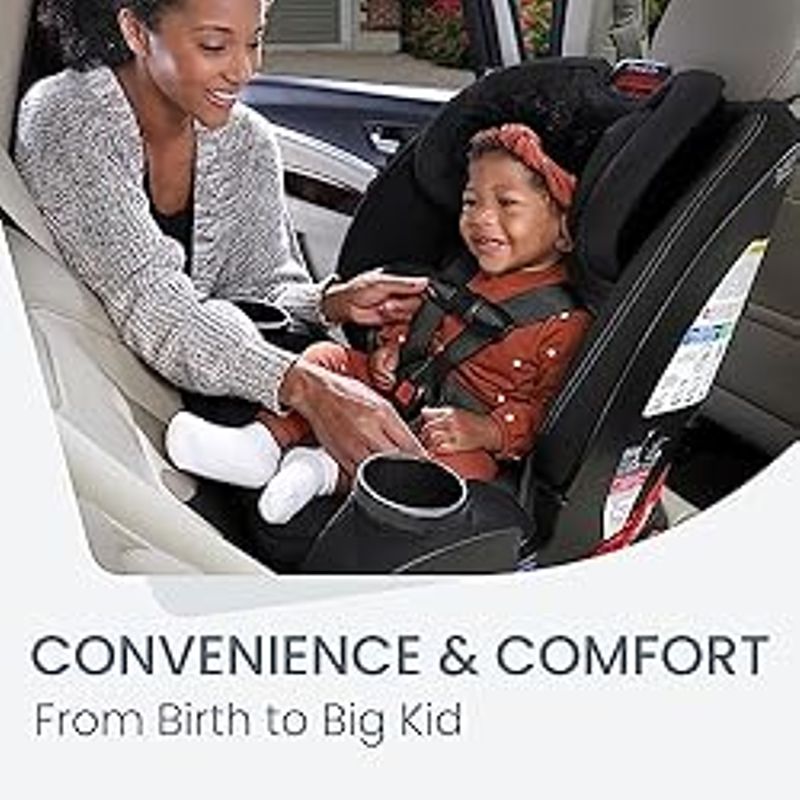 Britax One4Life Convertible Car Seat, 10 Years of Use from 5 to 120 Pounds, Converts from Rear-Facing Infant Car Seat to Forward-Facing...