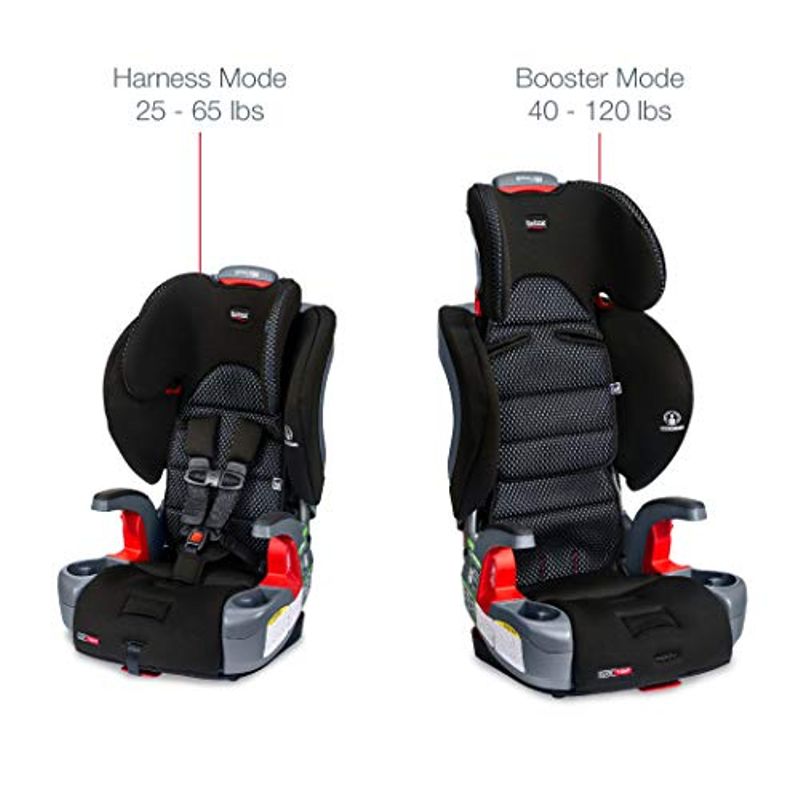 Britax Grow with You ClickTight Harness-2-Booster Car Seat - 2 Layer Impact Protection - 25 to 120 Pounds, Cool Flow Gray [Newer...