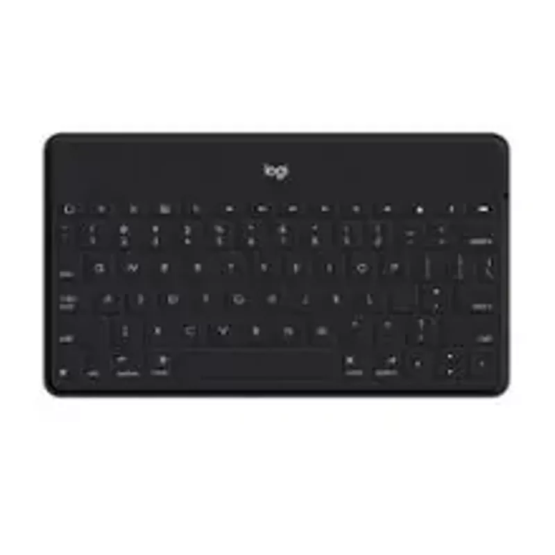Logitech - Keys-To-Go Keyboard for iPhone, iPad, and Apple TV  with Durable Spill-Proof Design - Black