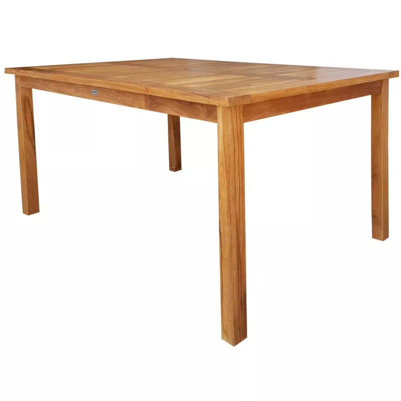 Chic Teak Antigua Rectangular Teak Wood Bistro Counter Table, 63 x 35 inch (table only) - Brown