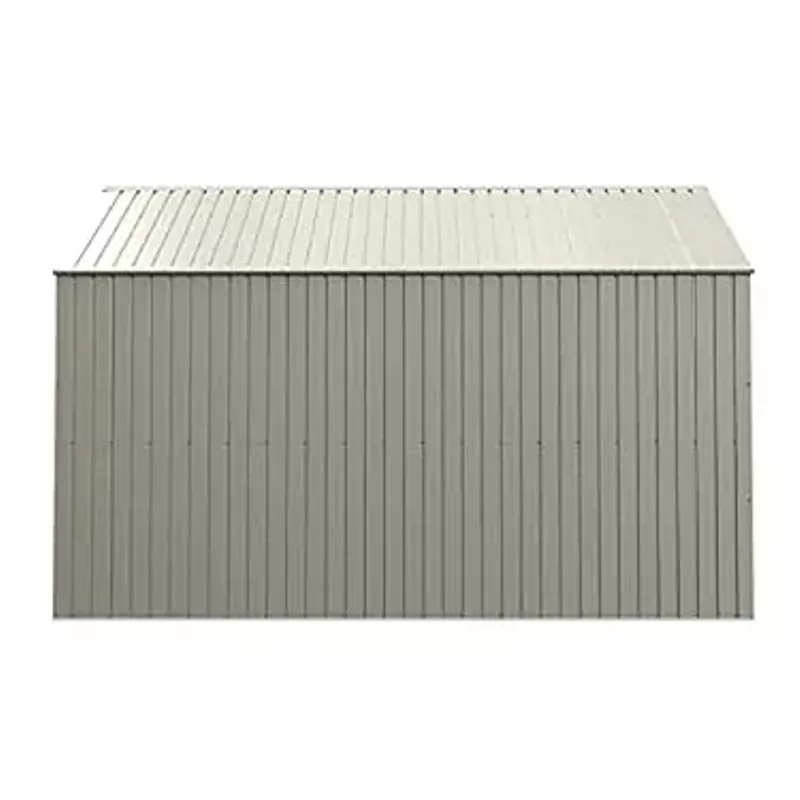 Arrow Shed Elite 12' x 12' Outdoor Lockable Gable Roof Steel Storage Shed Building, Cool Grey