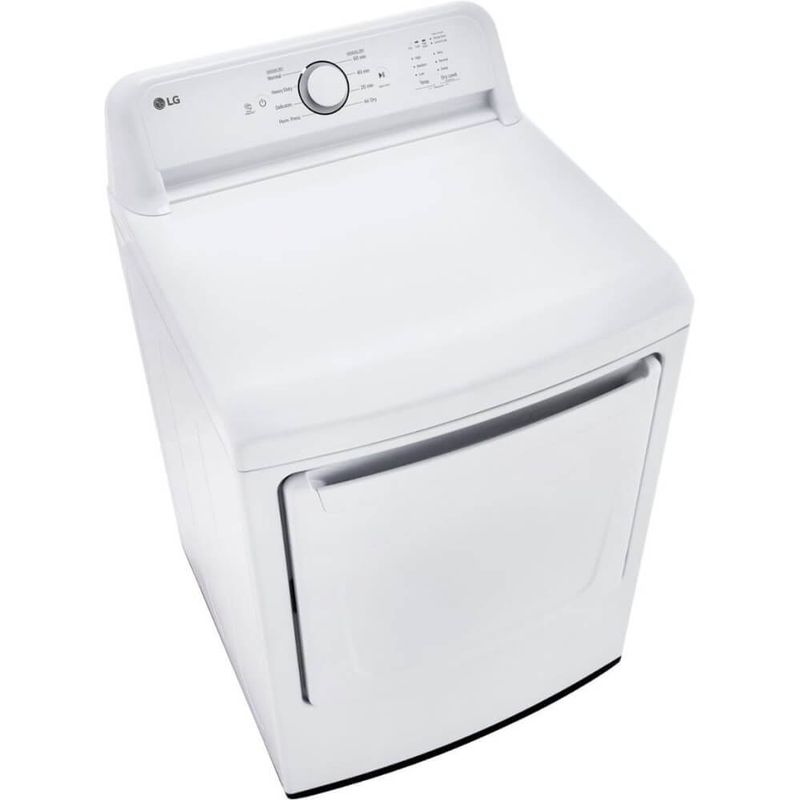 LG 7.3 Cu. Ft. White Front Load Smart Electric Dryer