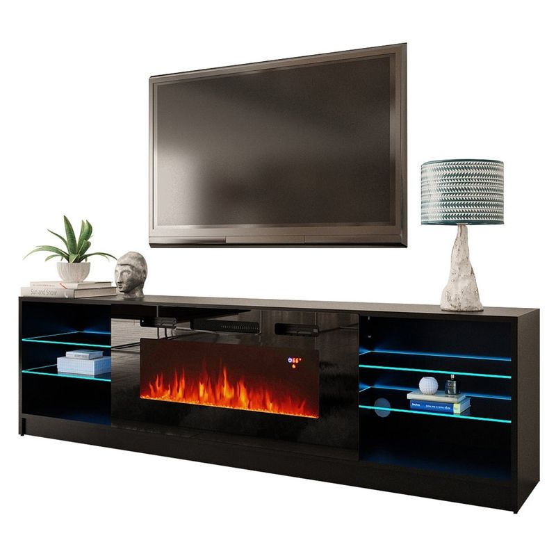 Rent to own Strick & Bolton Amsden Electric Fireplace TV Stand White