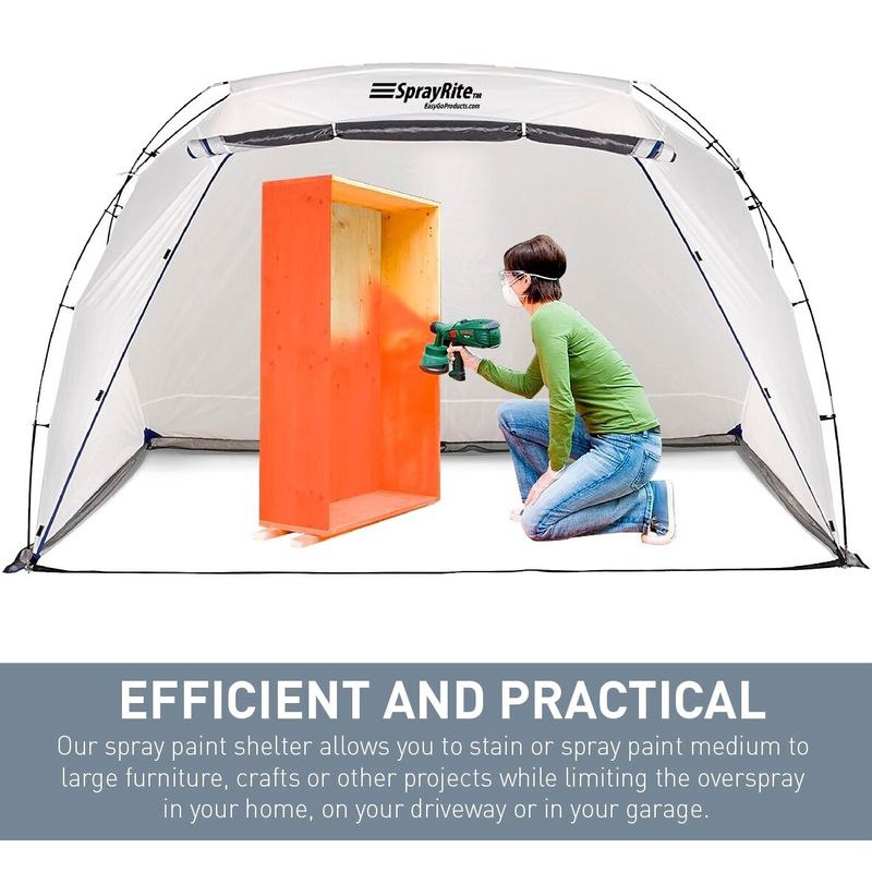 SPRAYRITE - Paint Spray Shelter - Spray Painting Tent - Furniture Paint Stain Shelter - Portable for Home Use and Stores Easily