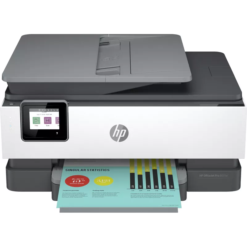 HP - OfficeJet Pro 8034e Wireless All-In-One Inkjet Printer - Refurbished - White