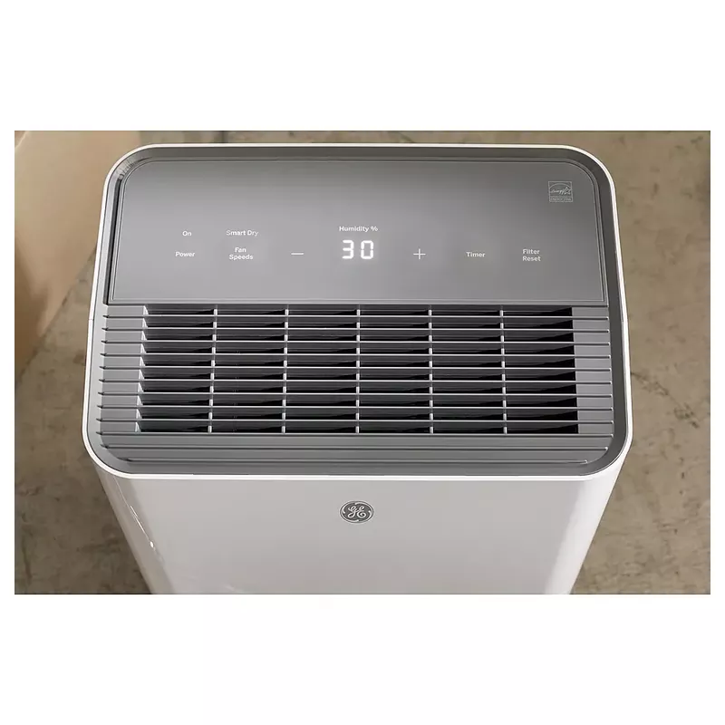 GE - 35-Pint Energy Star Portable Dehumidifer with Smart Dry for Very Damp Spaces - White