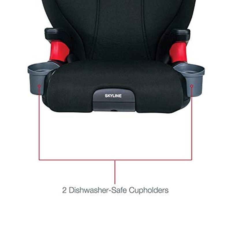 Britax Skyline 2-Stage Belt-Positioning Booster Car Seat - Highback and Backless - 2 Layer Impact Protection - 40 to 120 Pounds, Dusk