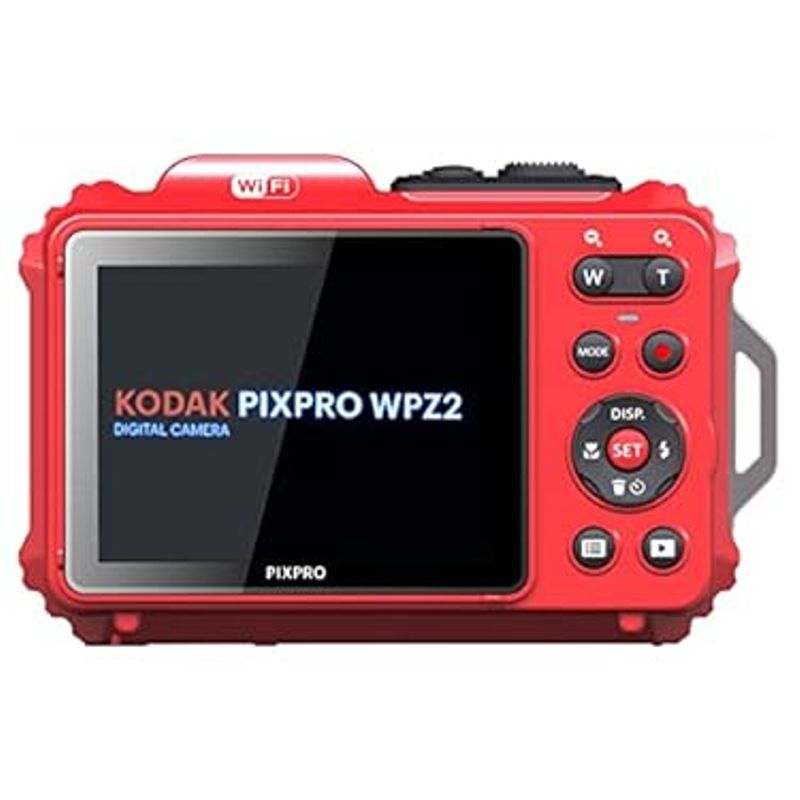 KODAK PIXPRO WPZ2 Rugged Waterproof Digital Camera 16MP 4X Optical Zoom 2.7" LCD Full HD Video, Red