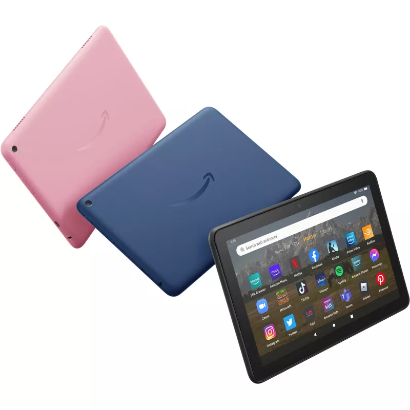 Amazon - Fire HD 8 (2022) 8" HD tablet with Wi-Fi 32 GB - Rose
