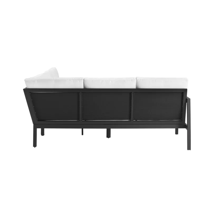 Albin Aluminum Outdoor Sectional White