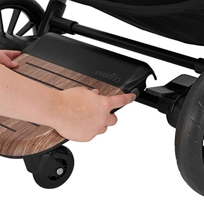 Evenflo Stroller Rider Board, Convenient Riding Options, Non-Skid Surface, Smooth-Ride Wheels, Easy to Use, Holds up to 50 Pounds, No...