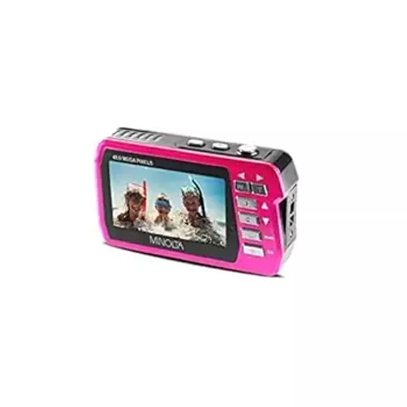 Minolta - MN40WP 48.0 Megapixel Waterproof Digital Camera - Pink