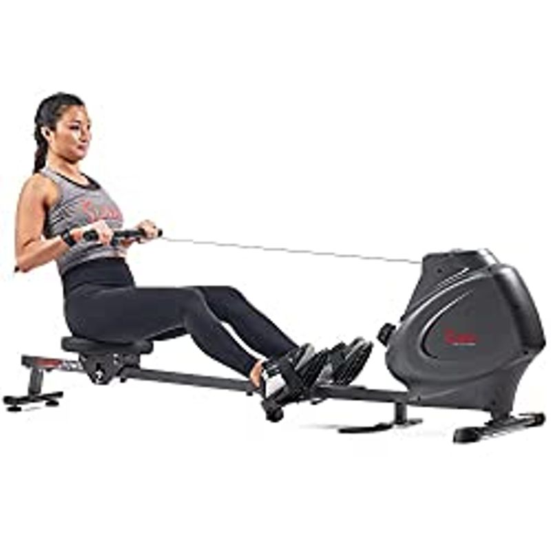 Sunny Health & Fitness Premium Magnetic Rowing Machine Interactive Rower with Optional Exclusive SunnyFit App and Smart Bluetooth...