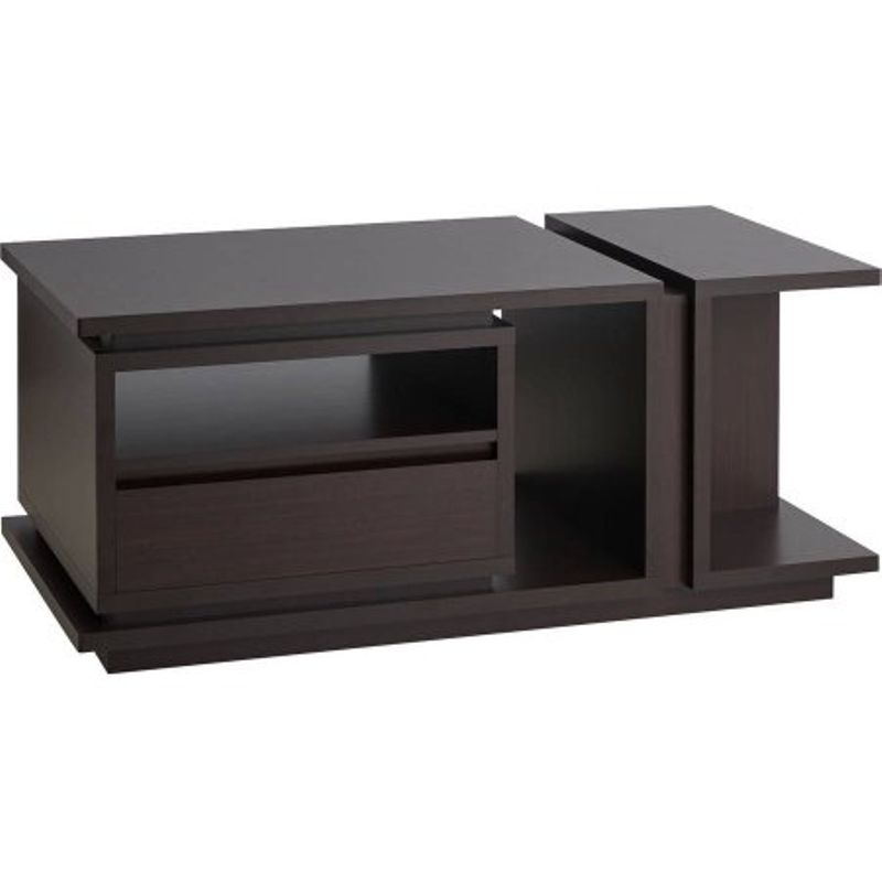 Furniture of America Emi Modern Walnut 47-inch Wood 4-shelf Coffee Table - Walnut