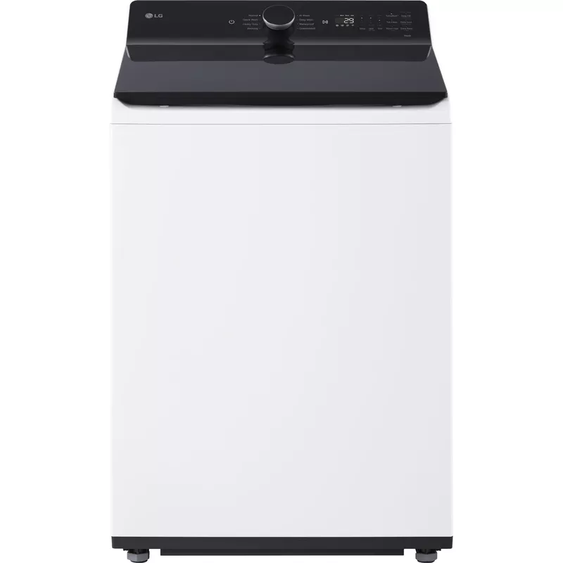 LG - 5.5 Cu. Ft. High Efficiency Smart Top Load Washer with EasyUnload - Alpine White